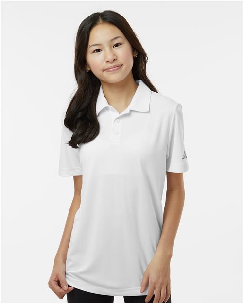 Adidas - Youth Performance Polo - A4000 - Image 4