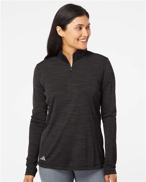 Adidas - Women's Lightweight Mélange Quarter-Zip Pullover - A476