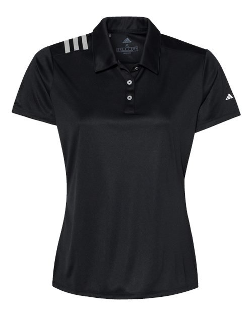 Adidas - Women's 3-Stripes Shoulder Polo - A325 - Image 3