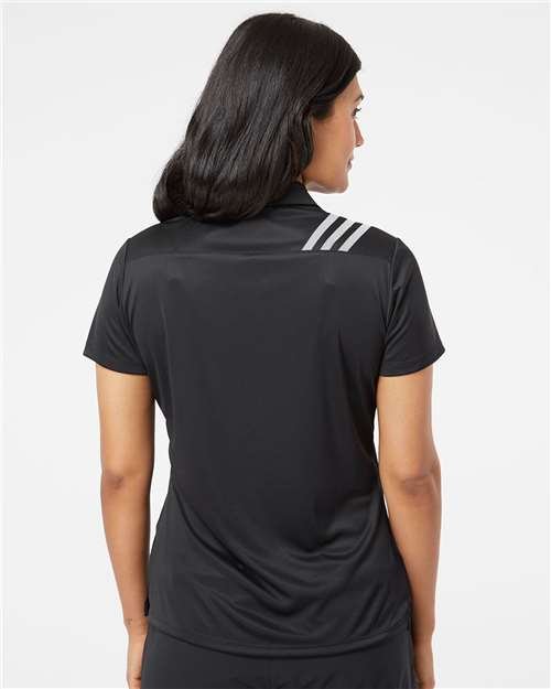 Adidas - Women's 3-Stripes Shoulder Polo - A325 - Image 2