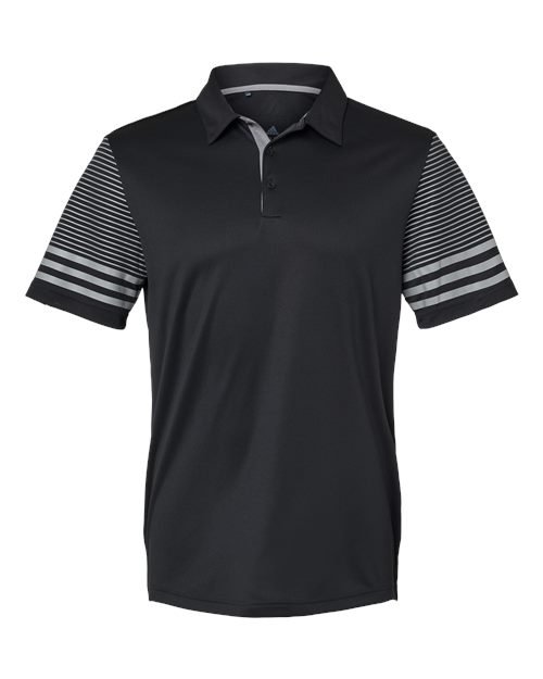 Adidas - Men's Striped Sleeve Polo - A490 - Image 3