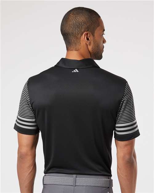 Adidas - Men's Striped Sleeve Polo - A490 - Image 2