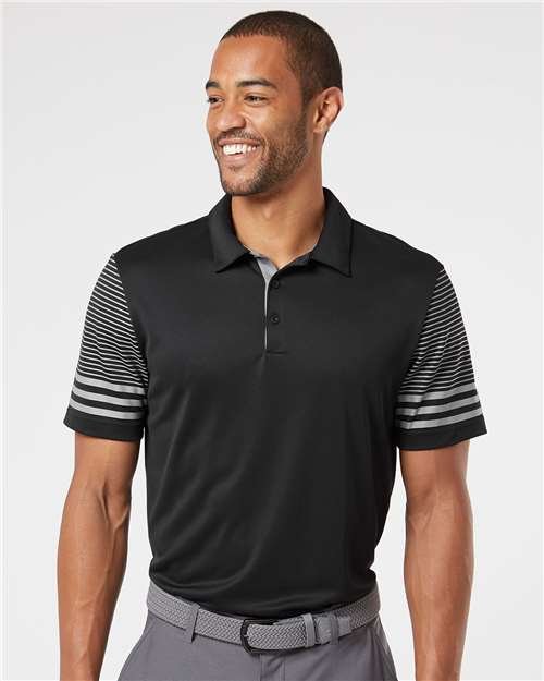 Adidas - Men's Striped Sleeve Polo - A490