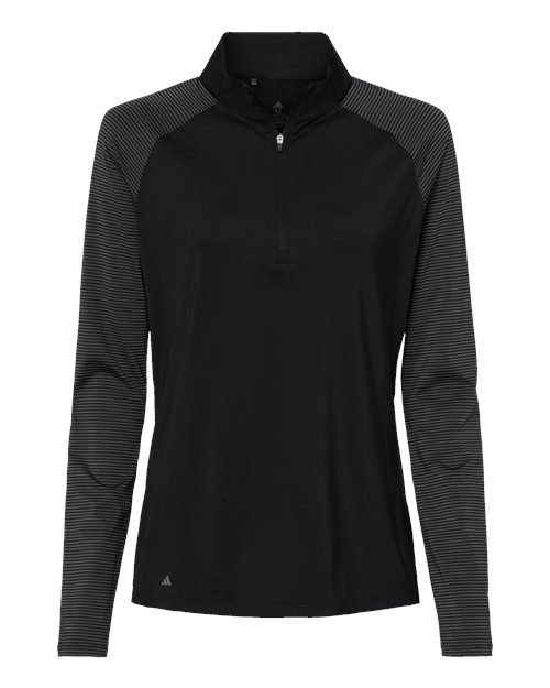 Adidas - Women's Ultimate365 Lightweight Raglan Quarter-Zip Pullover - A521 - Image 3