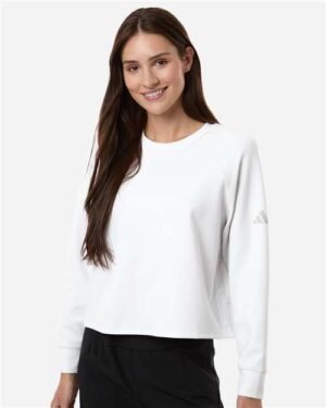 Adidas - Women's Beyond Side-Snap Crewneck Sweatshirt - A1014