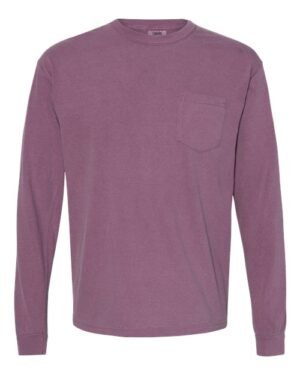 Comfort Colors - Unisex Garment-Dyed Heavyweight Long Sleeve Pocket T-Shirt - 3444