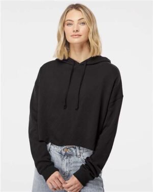 Independent Trading Co. - Women’s Lightweight Crop Hooded Sweatshirt - 7788